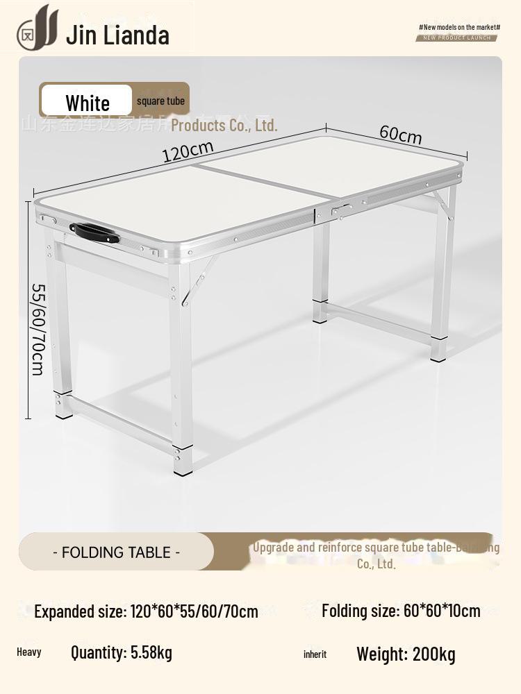 Портативный многофункциональный складной алюминиевый стол для обедов и использования на открытом воздухе