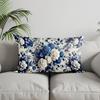 Home Decor Floral Leaves Pattern Throw Pillow Suitable For Sofa Bedroom Car Pillow Cover Cushion Rectangular Back Cushion