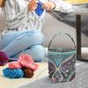 Thread Yarn Storage Pack Large-capacity Crochet Yarn Organizer Bag Waterproof Oxford Cloth Lightweight for Sewing Crochet Hooks