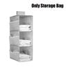 Non Woven Washable Wardrobe Multy Layer Folding Hanging Bra Storage Bag Underwear Socks Clothes Storage Bedroom Dustproof Tool