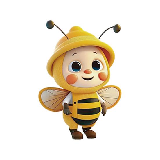 Acrylic Bee Hanging Decoration Single Side Printed Little Bee Ornament Car Rearview Mirror Keychain Pendant Home Decoration Birthday Gift