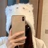 Warm Plush Puppy Hat Soft Ear Protection Hat Sweet Cartoon Fleece Hat  Woman