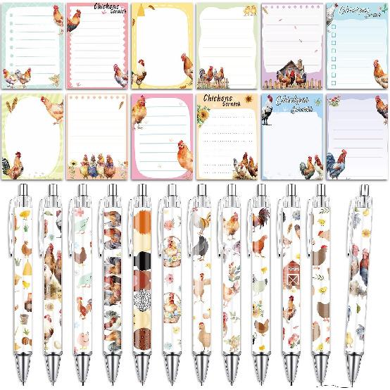 Wxiben Лондоские Стикеры с Ручками - 24 шт. Блокноты для Путешествий по Лондону Англия Шариковые Ручки Оптом Заметки с Британским Флагом Ручка с Черными Чернилами Сувенирные Подарки для