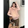 VEZFAA Женская мода повседневная осень-зима однотонные принты с длинным рукавом куртки и пальто пуховики