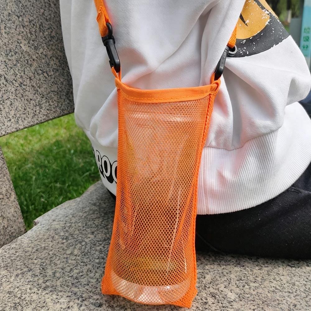 Unisex Protective Cover Mesh Bag Useful Sport Water Bottle Cover New Water Cup Hanging Bag