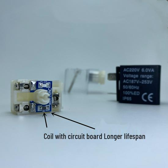 4V210-08 Пятиходовой двухпозиционный электромагнитный directional control valve AC220V/DC24V с катушкой для пневмоцилиндра