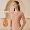 Women's Ultra-Warm Ginger Thermal Underwear Set - Thickened with Velvet and Lambskin for Constant Heat