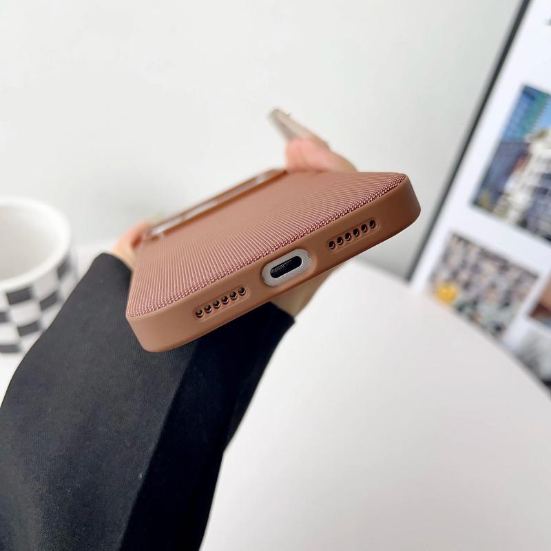 Роскошный Тканевый Магнитный Чехол TechWoven Для iPhone 17 Pro 15 14 13 16 Pro Max Magsafe Беспроводная Зарядка Чехол Без Контроля Камеры