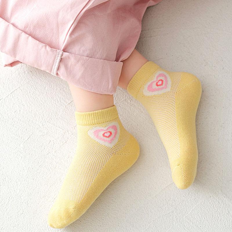 5 пар/лот Летние детские хлопковые носки Мультяшные Модные Сетчатые Для Весны Новые 1-12 лет Студенческие Подростковые Для Малышей Девочек Мальчиков Детские Носки