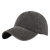 Evertop Water Washable Cotton Baseball Hat for Adults and Kids Pure Color with Custom Embroidered Logo Vintage Sunshade Style