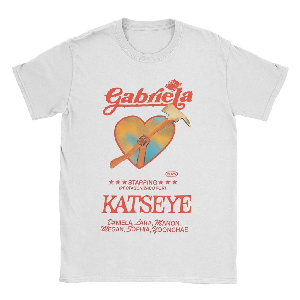 Женская футболка Megan Katseye Gnarly Мягкая Сильная Альбом Чистые Одежда Короткий рукав Круглый воротник Футболка Футболки