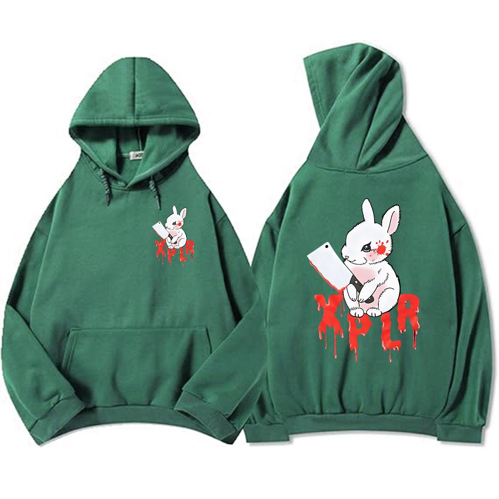 Толстовки Rabbit Xplr-r Sam and Colby Уличная одежда Унисекс Зимние свитшоты с длинным рукавом и капюшоном Молетом Графическая толстовка Мужская