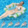 Striped Inflatable Pool Float Water Hammock with Mesh Foldable Floating Lounge Chair Summer Swimming Pool Party Beach Lake Essentials