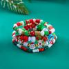 4 шт./компл. Рождественская елка Рождественские бусины Браслеты Мультяшные Рождественские украшения Женщины