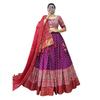 Woman's Perfectly Collection Tussar Silk Lehenga Choli Patola Print with Foil Work ,Unstiched Blouse,
