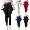 Women's Fleece-Lined Thermal Pants Women's Winter Outerwear High-Waisted, Butt-Lifting, Slimming Fleece-Lined, Thickened