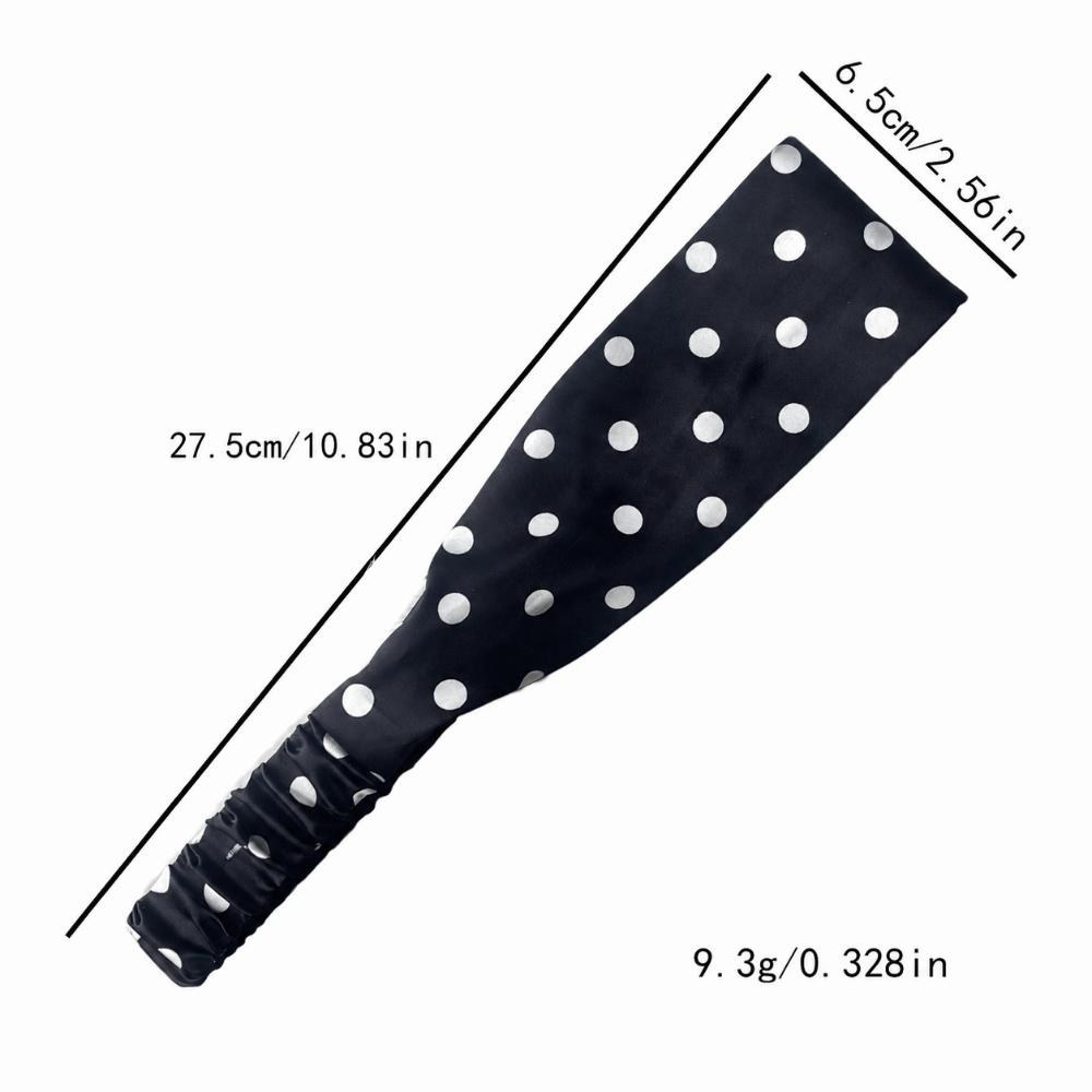 Polka Dot Hair Tie Elastic Workout Head Bands Retro Headband Hair Accessories