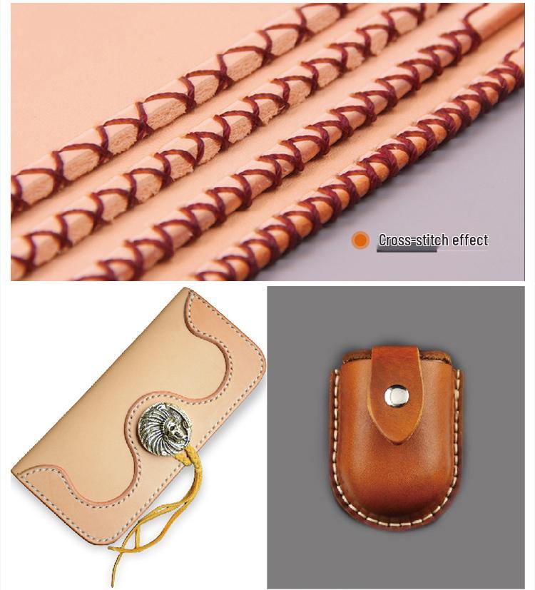 Ручной DIY Пробойник для Кожаного Ременья - Круглый Рядный Инструмент