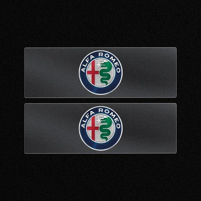MQHWD1 Car Interior Sticker Central control Decals Emblem Badge For Alfa Romeo 156 159 147 4C 8C 166 Giulia Giulietta Mito Stelvio