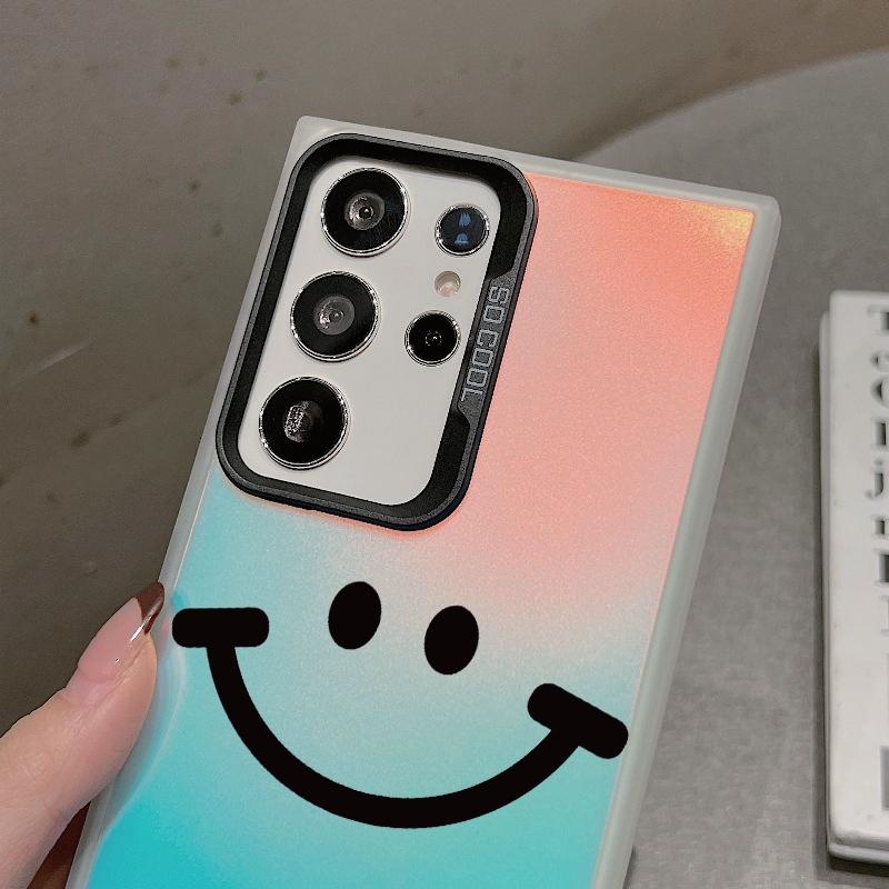 Противоударный чехол с рисунком Smile для Samsung S24 S23 A55 A35 Xiaomi Redmi 13C Poco C65 iPhone Huawei Honor 90 противоударный защитный бампер