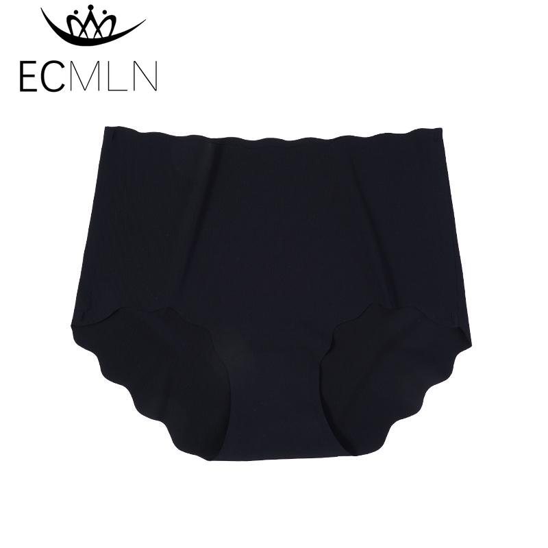 Women's Plus Size Ice Silk Seamless Briefs Underwear High Waist Panties for Women