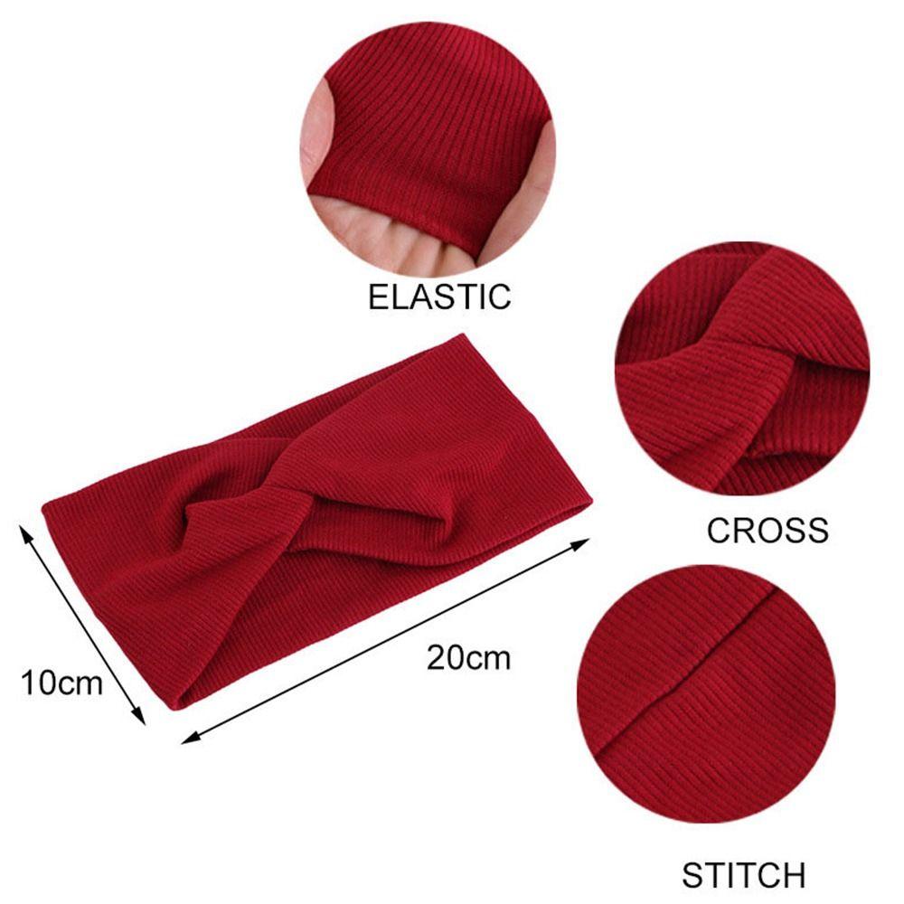 Elastic New Fold Yoga Hairband Turban Running Headwrap Wide Sports Headband Stretch Hair Band