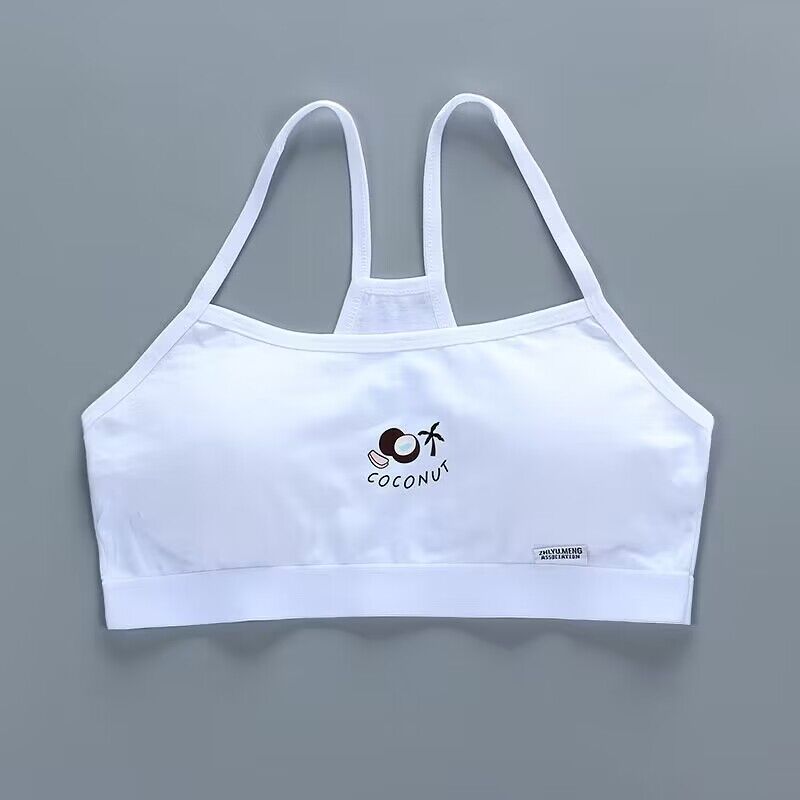 Подростковое нижнее белье для девочек, кружевной беспроводной тренировочный бюстгальтер для девочек 8-14 лет