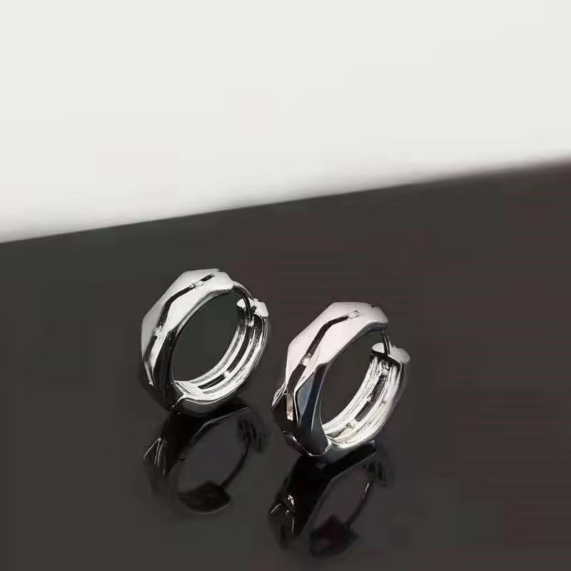 Простые геометрические серьги-кольца для мужчин, трендовые ювелирные изделия в стиле хип-хоп, подарки