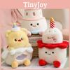 Plush Birthday Cake Toy Cartoon Stuffed Doll Cute Kids Gift Decoration Room