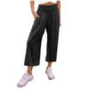 Women's 9-pant Casual Loose High Waist Cotton Linen Wide Leg Long Pants With Pockets