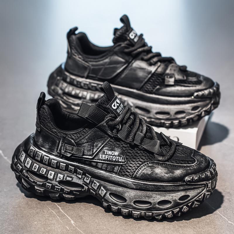 2026 New Thick Sole Height Increasing Trend Casual Sports Autumn Breathable High-quality Casual Versatile Men's Shoes