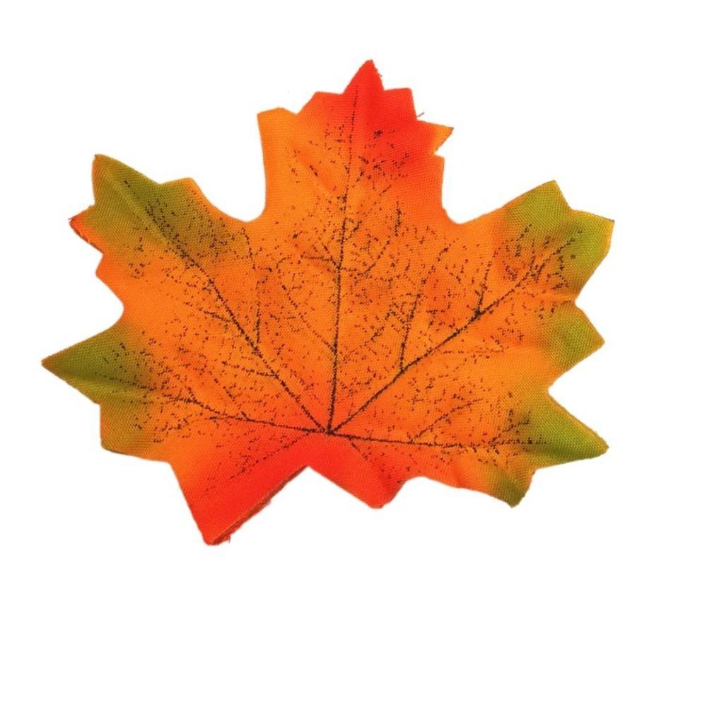 50Pcs/Pack Maple Leaves Artificial Leaf Plants Leaf Stacked Maple Leaves  Photo Props