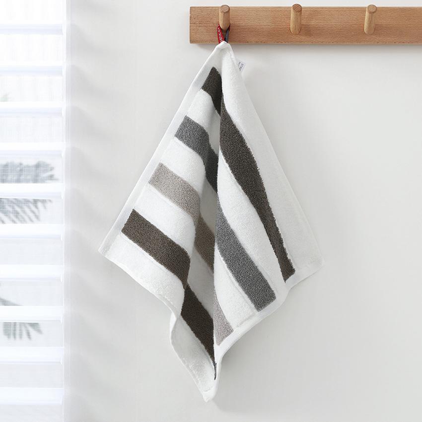 Радужное полосатое полотенце для рук 100% хлопок цветные полотенца для лица для взрослых детей прочное впитывающее кухонное полотенце для ванной комнаты 34x34 см