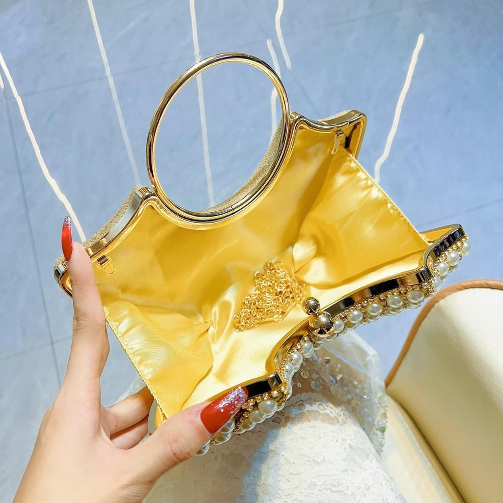 Сумка для ужина, женская банкетная сумка, сумка через плечо, элегантная сумка на одно плечо с бриллиантовой инкрустацией