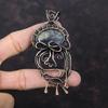 Iolite Pendant Copper Wire Wrapped Gemstone Pendant Iolite Copper Jewelry Handmade Amazing Pendant Wire Wrapped Jewelry Women's Special Gift