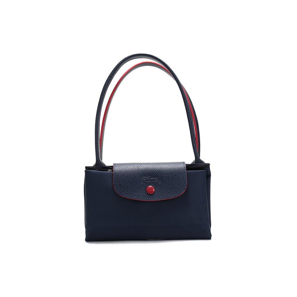 Longchamp Тканевая сумка-тоут Le Pliage Club 28 Большой вместимости Женская сумка-тоут Темно-синяя 2605619556