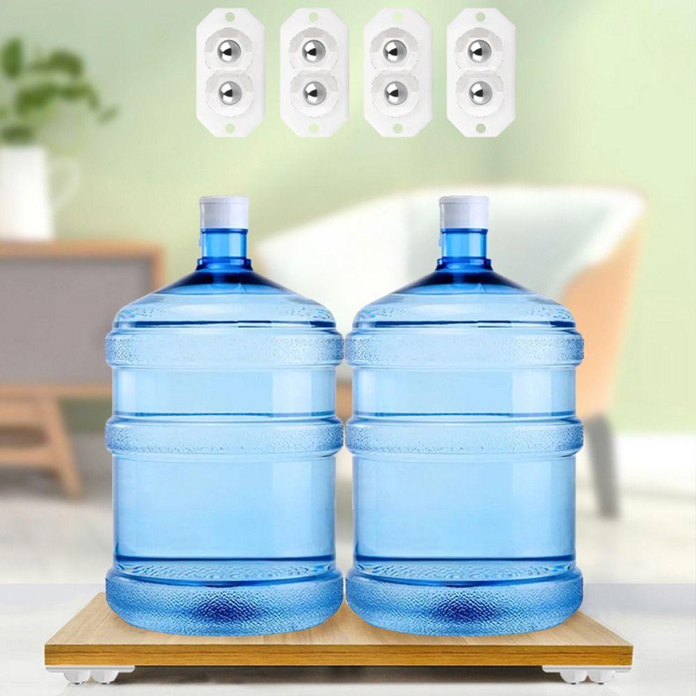 4 шт. Шкив из нержавеющей стали с вращением на 360⁰, 2 ролика, мини-колеса с клейкой основой, для мебели