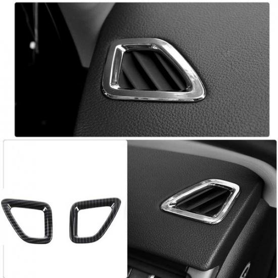 Dashboard Air Condition Vent Trim Cover for Jeep Cherokee 2014- Carbon Fiber