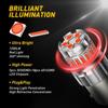 AUXITO Pure Red 1157 LED Bulb Tail Stop Brake Turn Signal Light 7528 2357 3496