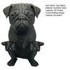 3D Printed French Bulldog Figurine, Modern Matte Black Dog Statue, Animal Desktop Decoration Ornament, Gift for Pet Lovers