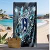 Пляжное полотенце с принтом Tottenham Hotspur, быстросохнущее, мягкое, портативное, большое, прямоугольное, пляжное покрывало для путешествий, бассейна