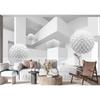 3d Wallpaper Abstract Tunnel Space Stereo Ball Wall Mural For Bedroom Living Room Tv Background Wall Murals