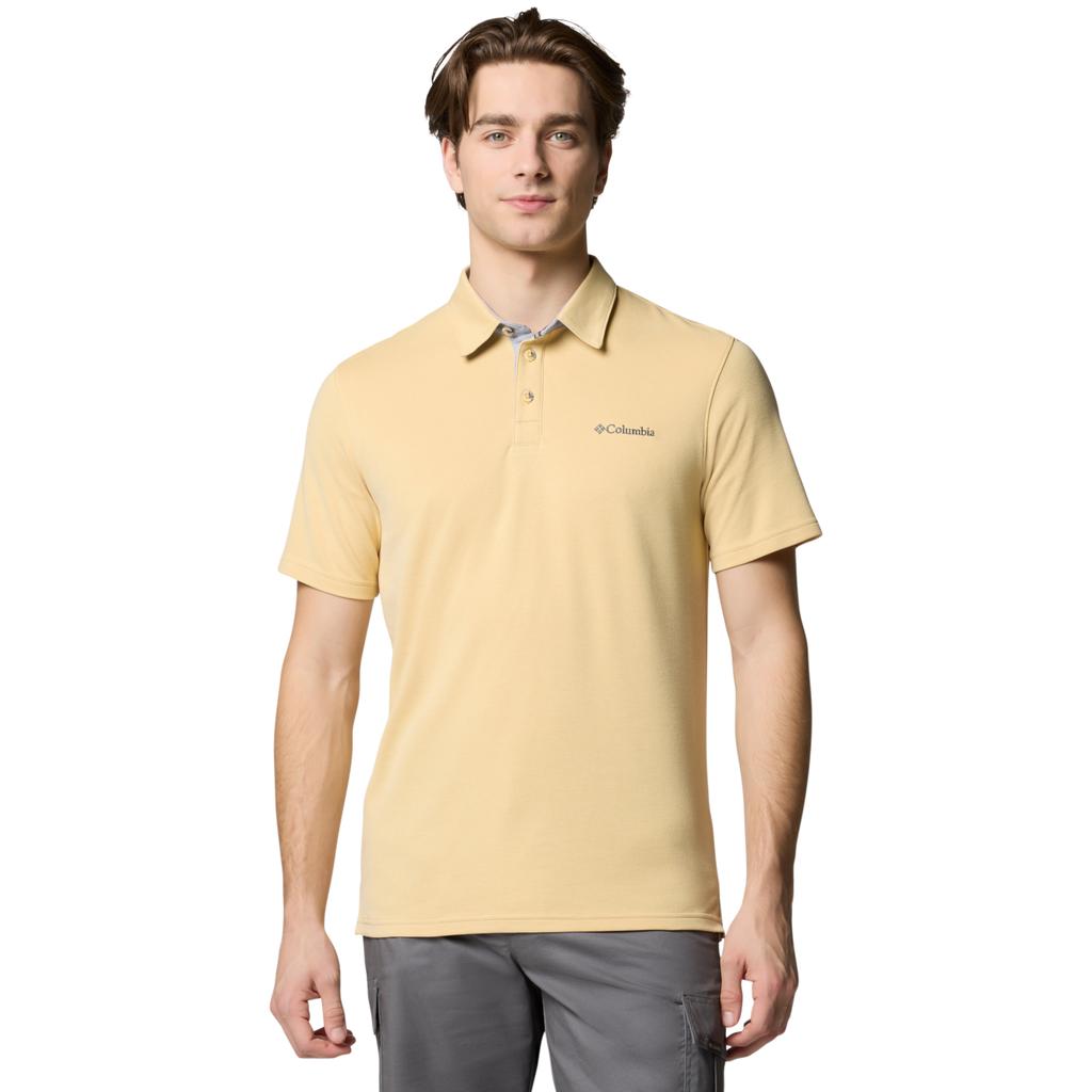 Columbia Nelson Point Polo, Mens Yellow T-shirts