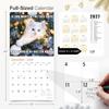 RED EMBER If Cats Could Talk 2026 Wall Calendar 12 Month | 12" x 24" Open | Thick & Sturdy Paper | Holiday Gift | Meme Kids Kitten Funny Cat Calendar