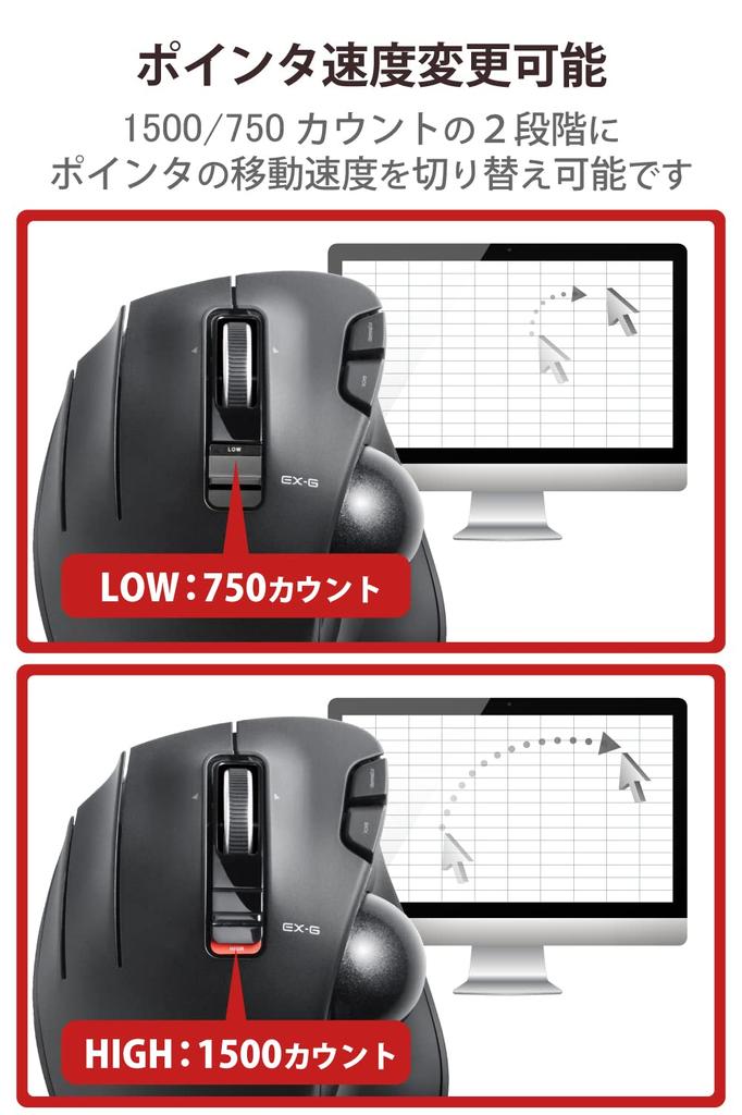 ELECOM Мышь Беспроводная Трекбол Левая Рука 6 Кнопок Черный (Приемник включен) М-XT4DRBK