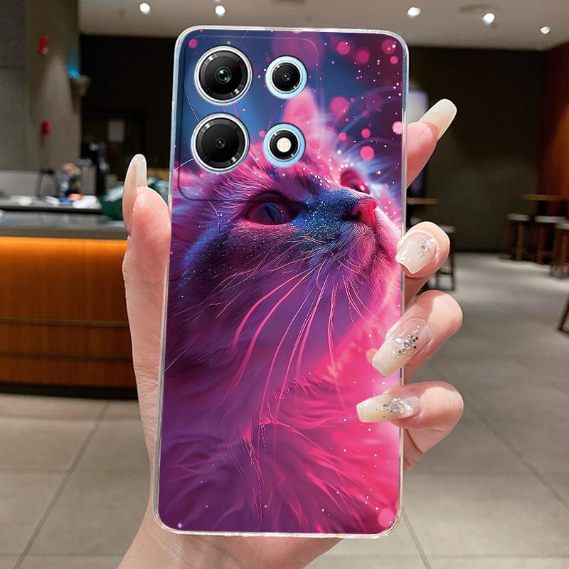 Чехол для Infinix Note 30 X6833B X6716B X6711 Note30 5G Милый прозрачный мягкий ТПУ чехол для телефона с мультяшным рисунком Для Infinix Note 30 Чехол