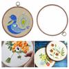 Imitated Wood Cross Stitch Hoop Plastic Embroidery Frame Craft Accessories  Hand Embroidery