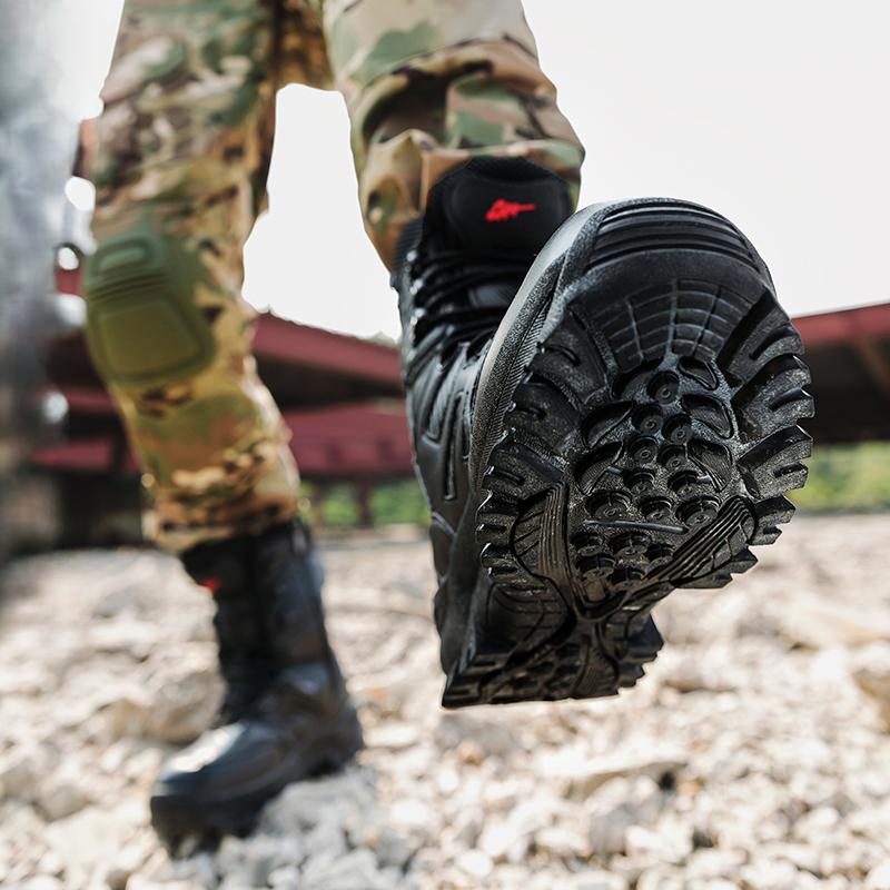 39-47 Men's Boots Desert Military Boots Ankle Outdoor Work Boots Male Non Slip Hiking Climbing Shoes