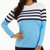 Топы для женщин в полоску, однотонные, с принтом, с круглым вырезом, с длинным рукавом, футболка, осенний повседневный тонкий пуловер, женский топ с длинным рукавом