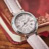 Casio Серия CASIOSHEEN простая повседневная мода кварцевый механизм кожаный ремешок японские и корейские часы женские часы розовый циферблат SHE-4029L-4A